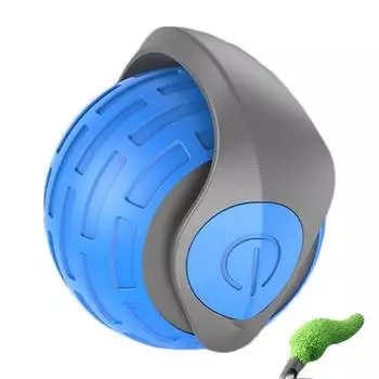 Игрушка-мяч для кошек Электрический мяч Игрушка для кошек Катящийся движущийся мяч Мяч для собак, который движется сам по себе Интерактивная игрушка для собак с активацией движения синий