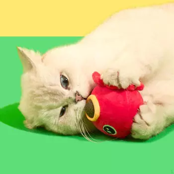 Игрушка-мяч для кошек с кошачьей мятой, жевательные игрушки, устойчивые к укусам, играющие с комками шерсти, чистящие, шлифующие, пинающие