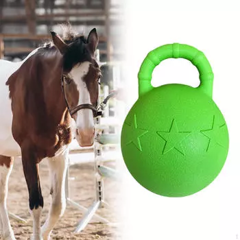 Игрушка-мяч для лошади, принадлежности для пастьбы домашних животных, эластичный для средних и крупных собак 9,84 дюйма, пищевой
