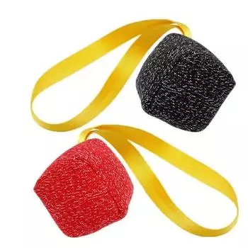 Игрушка-мяч для собак, большая немецкая овчарка, тренировочная подушка для укусов, нейлоновая ручка для шнура, интерактивный жевательный мяч для домашних животных, оборудование для ловкости красный