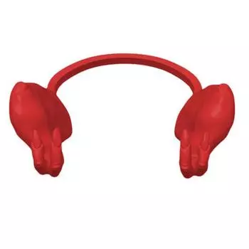 Игрушка Мышца Курицы Рука Смешной Динозавр Пародия Реквизит для Домашнего Животного Декор Предплечья Курицы Реквизит для Фотосессии Бойцовой Курицы Хэллоуин Дни Рождения Принадлежности красный