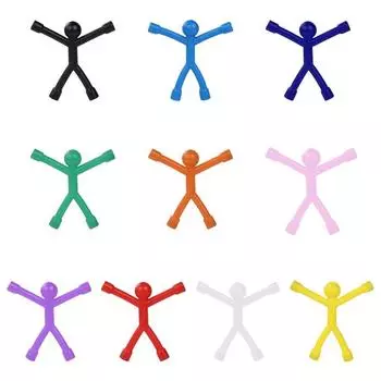 Игрушка на холодильник Гибкая игрушка Магнит на холодильник DIY Домашний декор для детей Образовательное искусство и ремесла Снятие тревожности красный