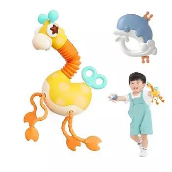 Игрушка на веревочке Five senses Shige kit Укрепление зубов Интерактивная игрушка, которая тянет за веревочку Потяните за веревочку FlyCreat Тренировка кончиков пальцев Обучение кончиков пальцев