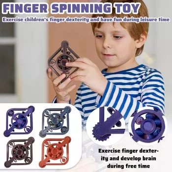 Игрушка, напечатанная на 3D-принтере, декомпрессионный вращающийся механизм, высокоскоростная гироскопическая кликерная комбинация One Size коричневый