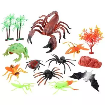 Игрушка-насекомое Поддельное Пластиковое Насекомое Подходит для Детей Малышей Хэллоуин Вечеринка по случаю Дня Рождения Наполнитель для Подарочной Корзины Наполнитель для Подарочного Пакета Подарок-розыгрыш One Size