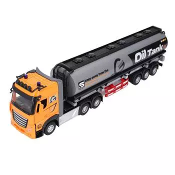 Игрушка-нефтевоз с инерционным механизмом, музыкальный сплав, безопасный, инновационный, тяжелый, игрушечный прицеп-цистерна