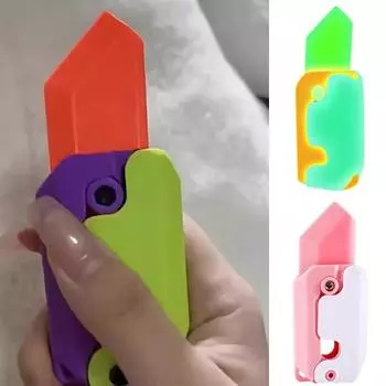 Игрушка-непоседа со скрытым лезвием, светящаяся в темноте, 3D-резак для печати, игрушка для снятия стресса, сенсорные игрушки для взрослых зелёный