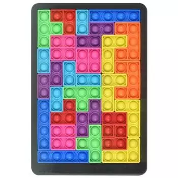 Игрушка Оз Poppin Push Pop Bubble Wrap Tetromino Tetris Puzzle Тактильная развивающая игрушка Корейские детские игрушки