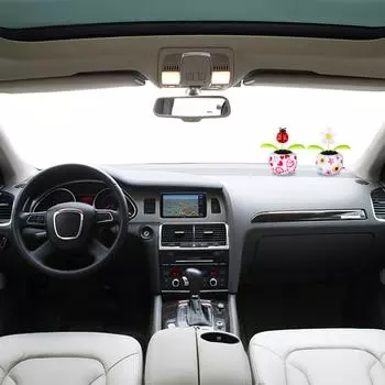 Игрушка «Пчелка на солнечной батарее» Танцующий солнечный цветок в разноцветных горшках Качающаяся игрушка в форме божьей коровки с откидным клапаном Анимированный качающийся болванчик