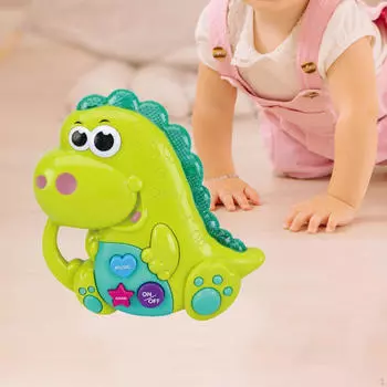 Игрушка-пианино в виде животных для детей в возрасте 12-18 месяцев, музыкальная игра для малышей Dinosaur зелёный