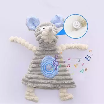 Игрушка-пищалка Ring Paper Puppy Dog, плюшевые игрушки для жевания для маленьких собак, интерактивные талисманы чихуахуа-пинчера, игровые товары As the picture