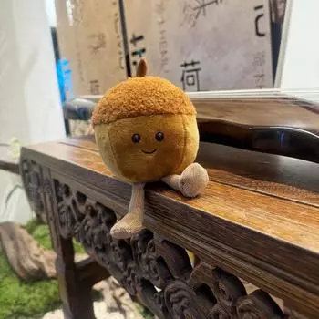 Игрушка-плюш Jelly Oak Nut Забавная кукла Chestnut Милая кукла-орех Pinecone Nut Детский подарок жёлтый