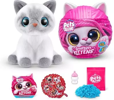 Игрушка плюшевая котенок бирманской породы Pets Alive - Мяукает! [Использовал]