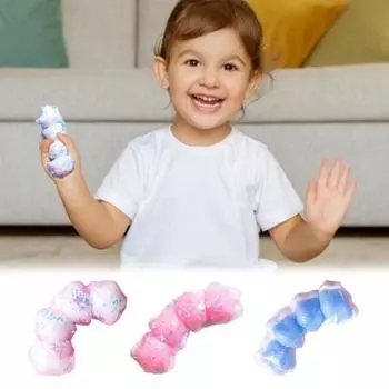 Игрушка-полоска Star Cream Squeeze Toy, симуляция снятия стресса, сенсорная игрушка-щипок для еды A