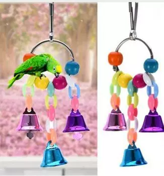 Игрушка-попугай с колокольчиком null