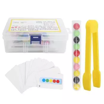 Игрушка-пробирка Деревянные зажимы Бусины Шарики Игрушки для развития мелкой моторики Обучающий детский подарокИгрушка-пробирка