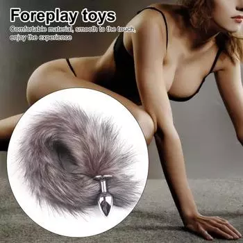 Игрушка простаты, гигиеничная, легко чистится, длительный срок службы, лисьий хвост, экзотические аксессуары, анальная пробка для женщин