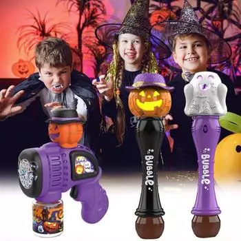 Игрушка-пузырь на Хэллоуин для детей Машина для создания мыльных пузырей с тыквой и звукобезопасной игрушкой-пузырем на Хэллоуин D