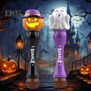 Игрушка-пузырь на Хэллоуин для детей Машина для создания мыльных пузырей в виде тыквы-призрака со звукобезопасной игрушкой-пузырем для вечеринки на Хэллоуин для развлечений в помещении и на открытом воздухе C