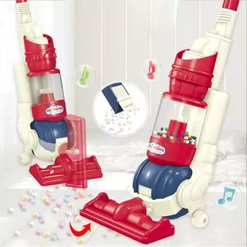 Игрушка-пылесос красного цвета, легко захватываемая, съемная рабочая игрушка-присоска для детей старше 3 лет