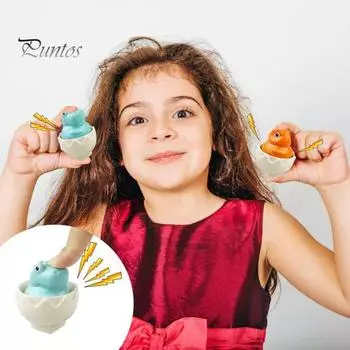 Игрушка-яйцо динозавра с коробкой для хранения. Цветовое познание. Обучающая игра. Имитация сортировки яиц динозавра. Подарок на день рождения для маленьких мальчиков и девочек. синий