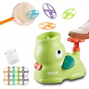 Игрушка-ракетная установка «Слон» — игра с летающим диском на открытом воздухе, ножная тарелка-пусковая установка, забавные прыжки для детей, идеальный подарок для детей от 4 до 8 лет 16 flying saucers античный белый