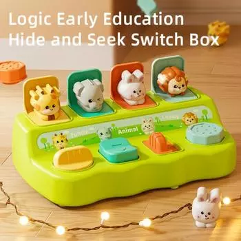 Игрушка-раскладушка «Причина и следствие» для детей в возрасте от 18 до 36 месяцев, обучающая и развивающая, идеально подходит в качестве подарка на день рождения или Рождество. зелёный