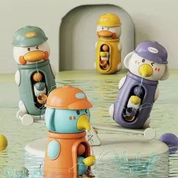 Игрушка-распылитель для ванны, интерактивные игрушки из мультфильмов, без батареек, прекрасный вращающийся распылитель воды, подарок на детский душ зелёный