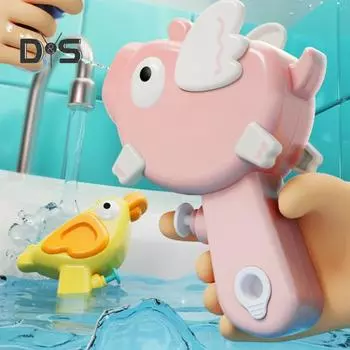 Игрушка-разбрызгиватель воды, уличный разбрызгиватель воды, захватывающая игрушка для водной битвы, веселая игра в бассейн на заднем дворе для детей Little Pig