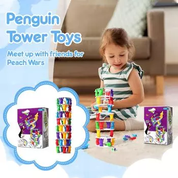 Игрушка «Разрушение пингвинов» Забавная башня пингвинов, игровой набор для детей, развлекательная настольная игра для вечеринок One Size