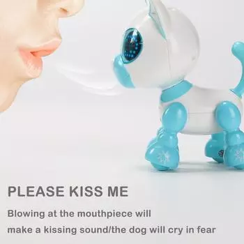 Игрушка-робот-собака, умный щенок, интерактивный интеллектуальный робот от 12 лет до 3 лет, игрушка D5F4 pink-one-size