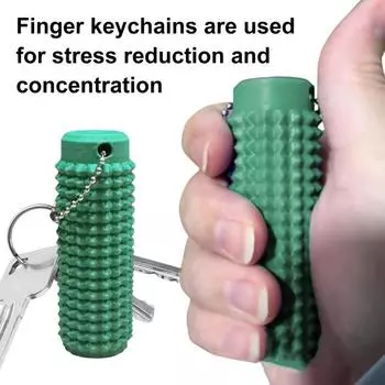 Игрушка-ролик с шипами и цепочкой из бусин для снятия стресса и беспокойства, концентрации внимания и успокоения чёрный