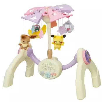 Игрушка Royal Monpoke 7 Step Merry Gym Rattle Music Box Игрушка в подарок (с таймером/без звука) (напольная стойка/кроватка также) белый