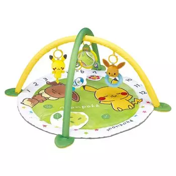 Игрушка Royal Monpoke Baby Gym Развивающая игрушка Погремушка доступна к юбилею Звук Пикачу Иви (Можно стирать в машине/Ручная стирка) (Также фото/ежемесячно зелёный