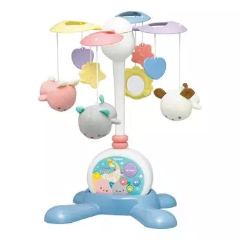 Игрушка Royal Yasuragi Fluffy Merry Мягкая игрушка-погремушка музыкальная шкатулка также может быть помещена в игрушку для младенцев, которую можно стирать вручную (с таймером автоматического выключения/тихой конструкцией)