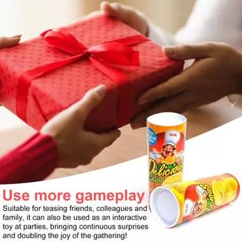 Игрушка-розыгрыш в виде змеи из картофельных чипсов, реалистичное весеннее ведро, змея, тараканы, многоразовые игрушки-шутки с имитацией насекомых, забавные подарки для вечеринок 1 Set