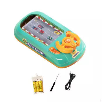 Игрушка-руль для детей, интерактивное рулевое управление для малышей синий