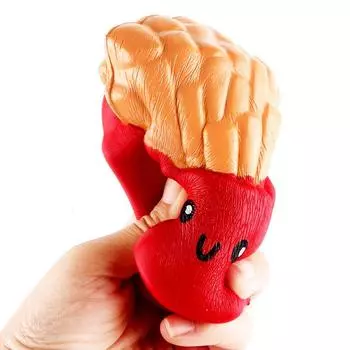 Игрушка с ароматом картофеля фри диаметром 12 см, медленно поднимающаяся за 6 секунд красный