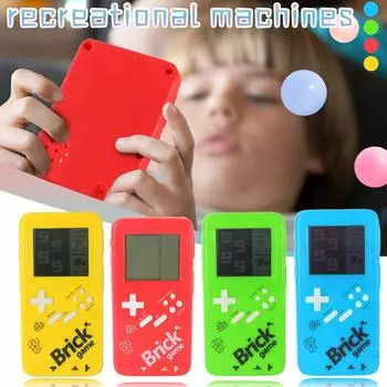 Игрушка с большим экраном, ручная классическая ностальгическая декомпрессионная игрушка синий