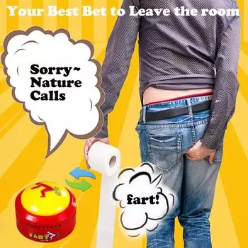 Игрушка с кнопкой пука — светится и воспроизводит 20 забавных звуков пука — игры с пуком, розыгрыши с пуком, снятие стресса и многое другое Забавные говорящие игрушки One Size