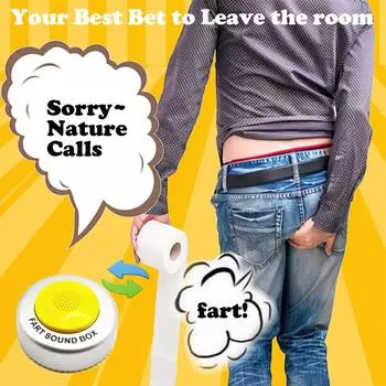 Игрушка с кнопкой пука — светится и воспроизводит 20 забавных звуков пука — игры с пуком, розыгрыши с пуком, снятие стресса и многое другое Забавные говорящие игрушки One Size