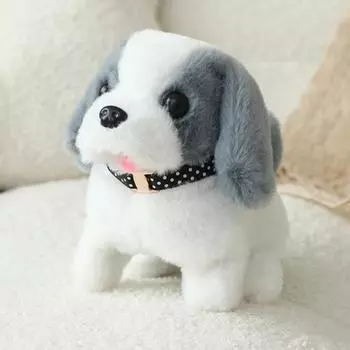 Игрушка-щенок Yousheng Robot, реалистичная роботизированная собака, интерактивная электрическая плюшевая собака, которая ходит и лает, подарок на день рождения, Рождество для детей