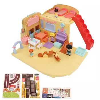 Игрушка школьный автобус раздвижная трансформирующая музыкальная система хранения школьный автобус игрушечный набор для детей