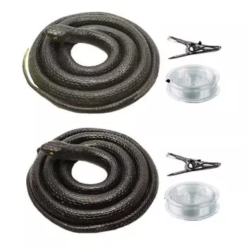 Игрушка-шутка в виде змеи с веревкой и зажимом Змея на веревке Реквизит для розыгрыша Реалистичная игрушка-змея для детей и взрослых Подарки на вечеринку A