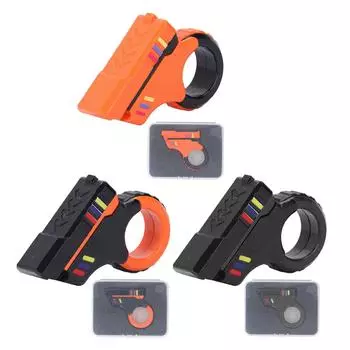 Игрушка-слайдер для пальцев Магнитная нескользящая трещотка для снятия стресса Декомпрессионная игрушка-слайдер для пальцев 3D Black