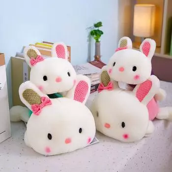 Игрушка сопровождает куклы Подарочные Кролики Мягкие игрушки Плюшевая кукла Кролик Лежащий Кролик Мягкая игрушка Животное Кукла 30CM зелёный