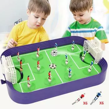 Игрушка-соревновательная футбольная игра. Детская мини-спортивная футбольная доска. Интерактивная игра-головоломка. фиолетовый
