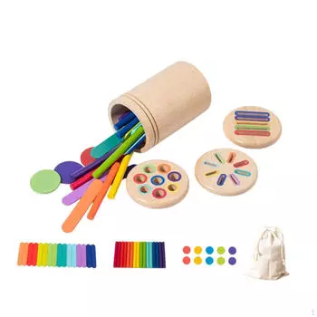 Игрушка сортировки по цвету и форме, сортировщик по дереву, раннее обучение, образовательная игрушка для девочек, малышей