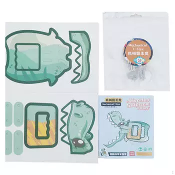 Игрушка Stem Science DIY Механический Динозавр Обучающие Инструменты Сборные Игрушки Проект