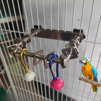 Игрушка-стенд для птиц, попугай, жевательная игрушка для мелких птиц, зяблик, попугай